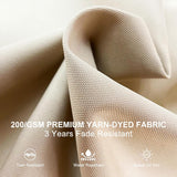 BOJAVOM Pergola Shade Cover, Retractable Pergola Canopy for 10' X 13' Outdoor Pergola, Fade Resistant Durable Yarn-Dyed Fabric Pergola Replacement Canopy w/Drawstring - Beige BOJAVOM