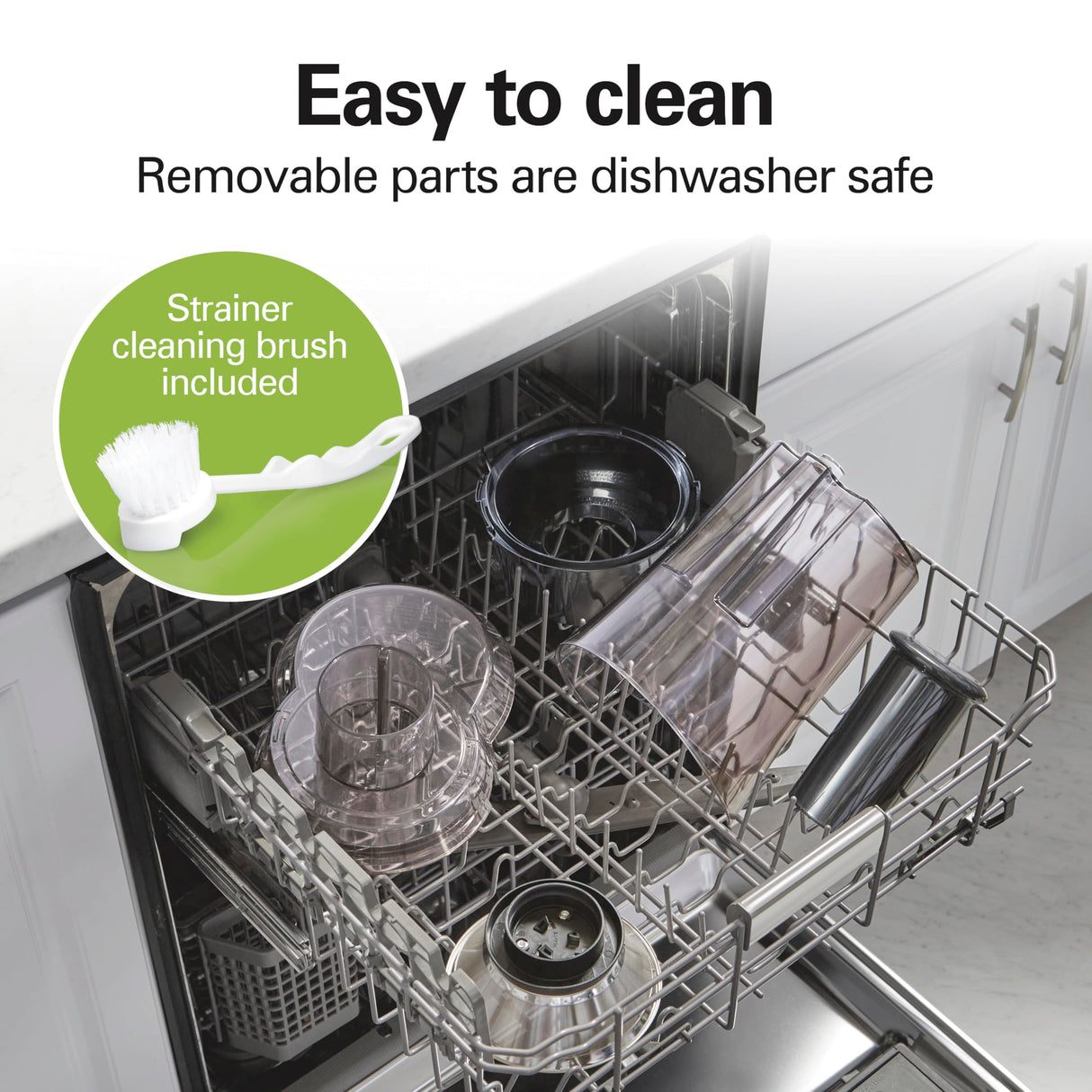 Hamilton Beach Juicer Machine, Big Mouth Large 3” Feed Chute for Whole Fruits and Vegetables, Easy to Clean, Centrifugal Extractor, BPA Free, 800W Motor, Black Hamilton Beach