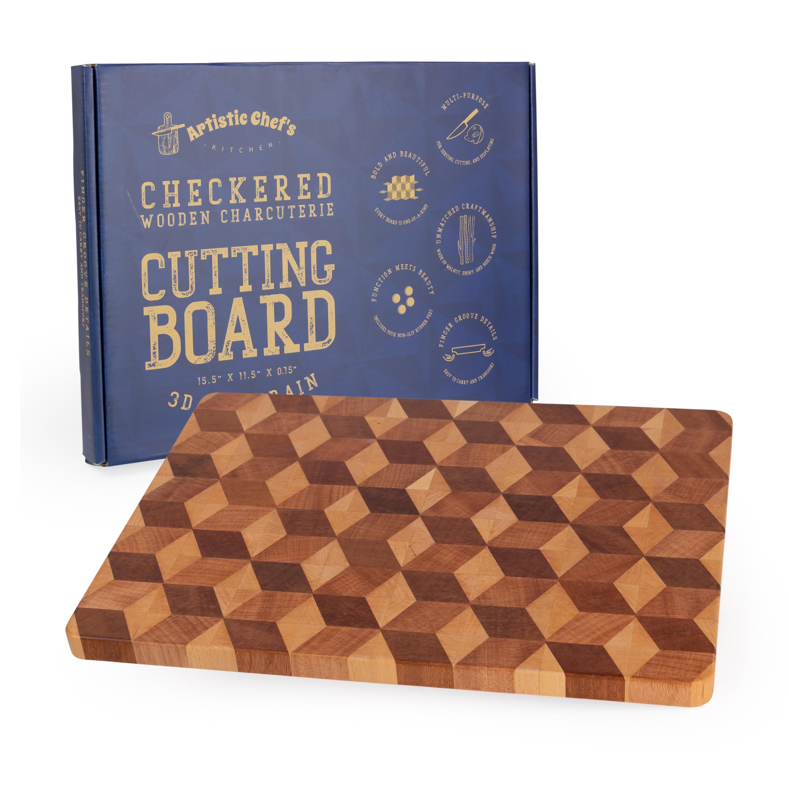 Artistic Chef's Kitchen Cutting Board