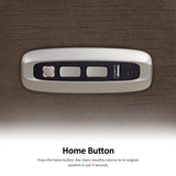 MCombo Power Zero Wall Hugger Recliner Chair for Small Space RV Living Room, Power Recliner with Adjustable Headrest, USB & USB-C Charging Ports, Fabric ST257 (Coffee) MCombo