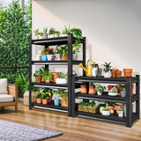 Huhaneon Garage Shelves Heavy Duty - 36''W 1,480Lbs Metal Adjustable Storage Shelving Rack Units for Warehouse Basement Pantry Kitchen 36" W x 16" D x 66" H 4 Tier Black Huhaneon