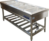 INTBUYING 72 inch 5 Pan Restaurant Electric Steam Table Buffet Food Warmer 110V with Pans INTBUYING
