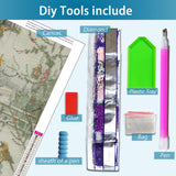 YQFCZDQ Christmas Diamond Art Kits for Adults,Winter Snow Landscape 5D Diamond Painting Kits for Adults Beginners,Birds DIY Full Round Drill Diamond Dots Gem Art Kits for Adult,Home Wall Decor 12x16in YQFCZDQ