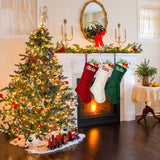 Personalized Christmas Stocking，Custom Name Family Christmas Stocking, 18” Large Knitted Xmas Stocking for Kids,Holiday and Family Stocking for Fireplace Christmas Holiday Party Decoration (1 pcs) Ulico