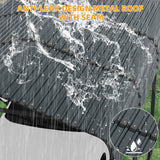 Reljofum 12 x 24 FT Metal Carport with Galvanized Steel Roof, Heavy Duty Metal Roof Carport with Enhanced Base, Tall Kits Garage for Tractors, Trucks, Boats, Cars Reljofum