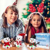GYGOT 6 Pack Christmas Crafts for Kids,Build a Snowman Kit,Christmas Stocking Stuffers for Girls, Boys,Modeling Clay DIY for Holiday Activities GYGOT