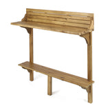 Christopher Knight Home Caribbean Outdoor Acacia Wood Balcony Bar Table, Natural Stained Christopher Knight Home