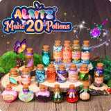 Alritz Fairy Potions Kit, Magic Mix Kit 20 Bottles, Christmas Gifts Decorations Ornaments Garden Crafts Birthday Gifts Toys for Girls and Boys 6 7 8 9 10 11 12+Years Old Families Party Indoor Outdoor Alritz
