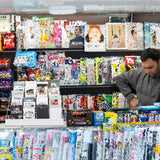 Queekay 6 Tier Wire Countertop Rack Comic Book Rack Wide Tabletop Display Magazine for Book Brochure Literature Greeting Card Shelf Holder Stand (White) Queekay