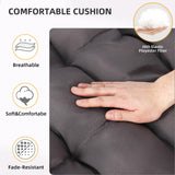 Hipicute Egg Chair with Stand,Patio Rattan Wicker Hanging Swing Egg Chair Hammock Chair for Bedroom Porch Garden,Thickened Aluminum Alloy Steel Frame and UV Resistant Cushion,350LBS Capacity Hipicute