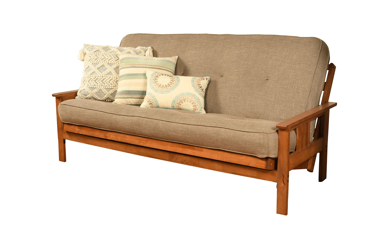 Kodiak Furniture Monterey Full Futon with Fabric Mattress in Gray Stone/Barbados Kodiak Furniture