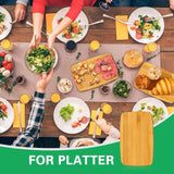 Yinkin 10 Pcs Mini Charcuterie Boards Bulk Cutting Engraving Appetizer Board Bamboo Small Wedding Kitchen Bar Chopping Wooden Serving for Housewarming Paint(Classic Style, 6 x 9 x 0.4 Inches) Yinkin