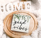 SRADMO Botanical Eucalyptus Leaves Wood Box Sign Desk Decor, Rustic Eucalyptus Leaves Wooden Block Box Sign Decoration For Home Office Shelf Table Decor SRADMO