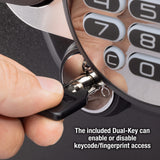 SentrySafe Fireproof and Waterproof Home Safe with Biometric Fingerprint Lock, Keypad, and Key Lock for Securing Money, Jewelry, Documents, 1.23 Cubic Feet, SFW123BTC SentrySafe