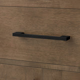 OVE Decors Maya Plus 72 in. Double Sink Bathroom Vanity in Almond Latte Finish, Black Hardware and Included Power Bar OVE Decors