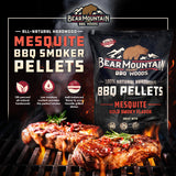 Bear Mountain All Natural Wood Pellets for Smoker, Grill & BBQ, 40 Lbs, Mesquite Bear Mountain Premium BBQ Woods