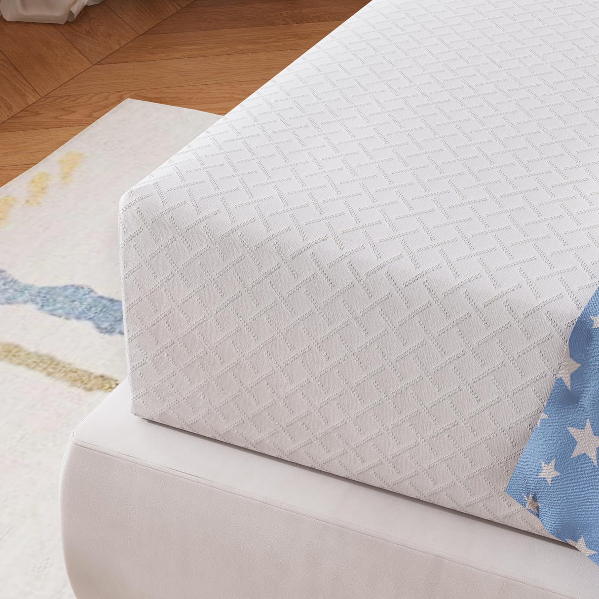 SynthoSpace Full Size Mattress 8 Inch Green Tea Memory Foam Mattress for Cool Sleep & Pressure Relief, CertiPUR-US Certified Medium Mattresses in a Box, 54"×75"×8" SynthoSpace