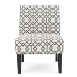 Christopher Knight Home Kassi Fabric Accent Chair, Grey Geometric Patterned Christopher Knight Home