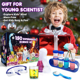 UNGLINGA 150 Experiments Science Kits for Kids Boys Girls, S.T.E.M Kit Toys Gifts Ideas Birthday Christmas, Chemistry Break Geodes, Volcano, Physics Educational Activities Project UNGLINGA