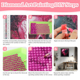 MAXBYE Halloween Diamonds Art Kits for Adults, 5D Skull Love Heart Diamond Painting Kits for Beginnert, DIY Full Drill Diamond Art for Home Wall Decor and Gift 12x12in MAXBYE