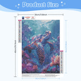NEWENMO Turtle Diamonds Painting Kits for Adults Beginner DIY 5D Coral Diamond Art Paint with Round Diamonds, Full Drill Gem Art Tropical Fish Diamonds Art Painting for Home Wall Decor 12x16 Inch NEWENMO