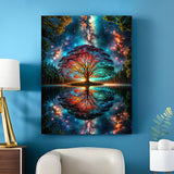 MJPHXMY Tree of Life Diamond Painting Kits for Adults, DIY Full Drill Diamond Art Kits for Beginners, Round 5D Diamond Dots Paintings, Diamonds Pictures Gem Art and Crafts Home Decor 12x16 inch MJPHXMY