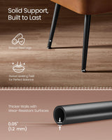 VASAGLE EKHO Collection - Bench for Entryway Bedroom, Synthetic Leather with Stitching, Ottoman Bench with Steel Legs, Living Dining Room, Mid-Century Modern, Loads 660 lb, Caramel Brown ULOM076K01 VASAGLE