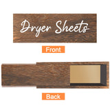 Blulu Dryer Sheet Holder for Laundry Room Wooden Dryer Sheet Container Dryer Sheets Dispenser Box Wooden Container Modern for Organizing Fabric Laundry Pods, 7.87 x 4.72 x 2.75 Inches Blulu
