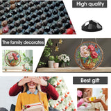 Yomiie Hanging Diamond Art Ornament Kits– DIY Double Sided Acrylic Sun Catcher with Flowers, Front Door Sign & Porch Decor, Crystal Diamond Painting Pendant for Home, Garden, Windows (8x8 inch) Yomiie