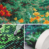 SENQAO Flowers Landscape Diamond Art Kits for Adults - Cherry Blossom Diamond Painting Kits DIY 5D Full Drill Diamond Dots Paintings with Diamonds Gem Art and Crafts for Home Decor 12x16 Inch SENQAO