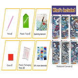 LumiCraft 6 Packs Halloween Diamond Art Kits for Adults, Horror 5D Diamond Painting Kits for Beginners, Round Full Drill Crystal Arts and Gem Art Kits for Home Wall Decor Gift 12x16 Inch LumiCraft