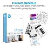HP Printer Paper | 8.5 x 11 Paper | Office 20 lb | 3 Ream Case - 1500 Sheets | 92 Bright | Made in USA - FSC Certified | 112090C, White HP Papers