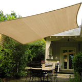 Shade&Beyond 10'x10' Sun Shade Sails Curved Canopy Square Sand 185GSM Shade Sail Permeable for Patio Deck Yard Backyard, (We Make Custom Size) Shade&Beyond