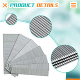 23 Gauge Pin Nails Headless Pins Nails 7 Sizes Assorted Galvanized Brad Nails 2/5 Inch to 1 Inch, Pin Nails for Molding Cabinetry Building Assembly, 3500 Pieces (Stainless Steel) Zhengmy
