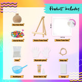 Joyclub DIY Vase Mosaic Painting Kit Mosaic Kits for Adults and Kids with Vase Flower Creativity Handmade Arts and Crafts Mosaic Making Projects Supplies Christmas Gifts Home Room Decor Joyclub