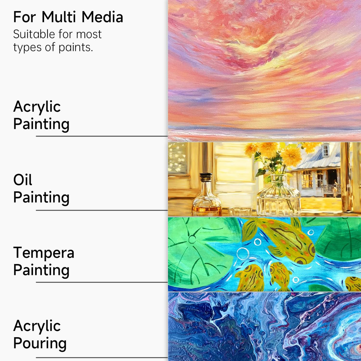 Shuttle Art Stretched Canvas, 12 Pack 11 x 14 Inch Canvases for Painting, 100% Cotton, Primed White, Premium Painting Canvas for Beginners and Artists for Acrylic, Oil, Acrylic Pouring Painting Shuttle Art