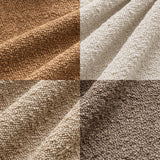 MIULEE Pack of 4 Decorative Textured Boucle Throw Pillow Covers 18x18 Inch Neutral Brown Accent Solid Pillow Cases Couch Cushion Covers for Modern Farmhouse Boho Chair Sofa Bed Room Home Decor MIULEE