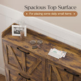 MU Shoe Storage Cabinet with 4 Flip Drawers, Freestanding Shoe Cabinet, Shoe Organizer with Wood Legs for Entryway, Slim Shoe Cabinet, Rustic MU