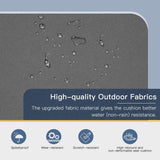 U-MAX Outdoor Patio Furniture Set, 7 Pieces Modern Metal Patio Furniture Set with Waterproof, Outdoor Dining Sofa Set with Table&Chair, Gray Cushions for Balcony, Porch, Lawn, Gray U-MAX