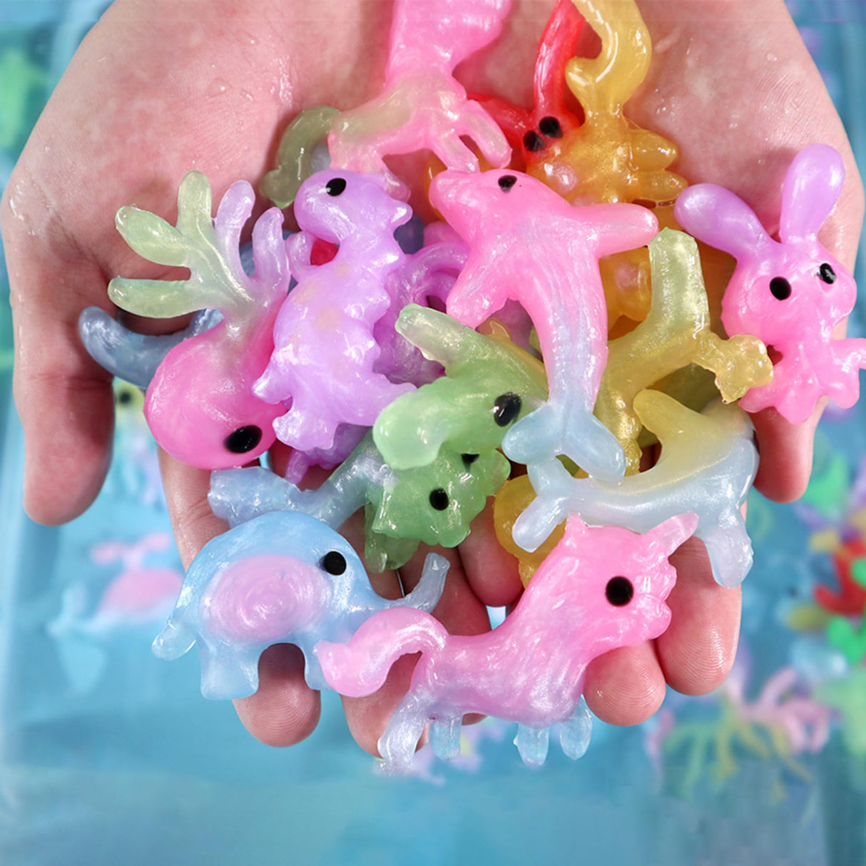 Kidisego Aqua Fairy Water Gel Kit for Kids, Magic Water Elf Toy Kit with 20 Colors Magic Gel, Aqua Fairy kit with 24 Shape Molds, Crate Your Own Magic Elf Kits Water Pets Craft Kits for Kids Kidisego