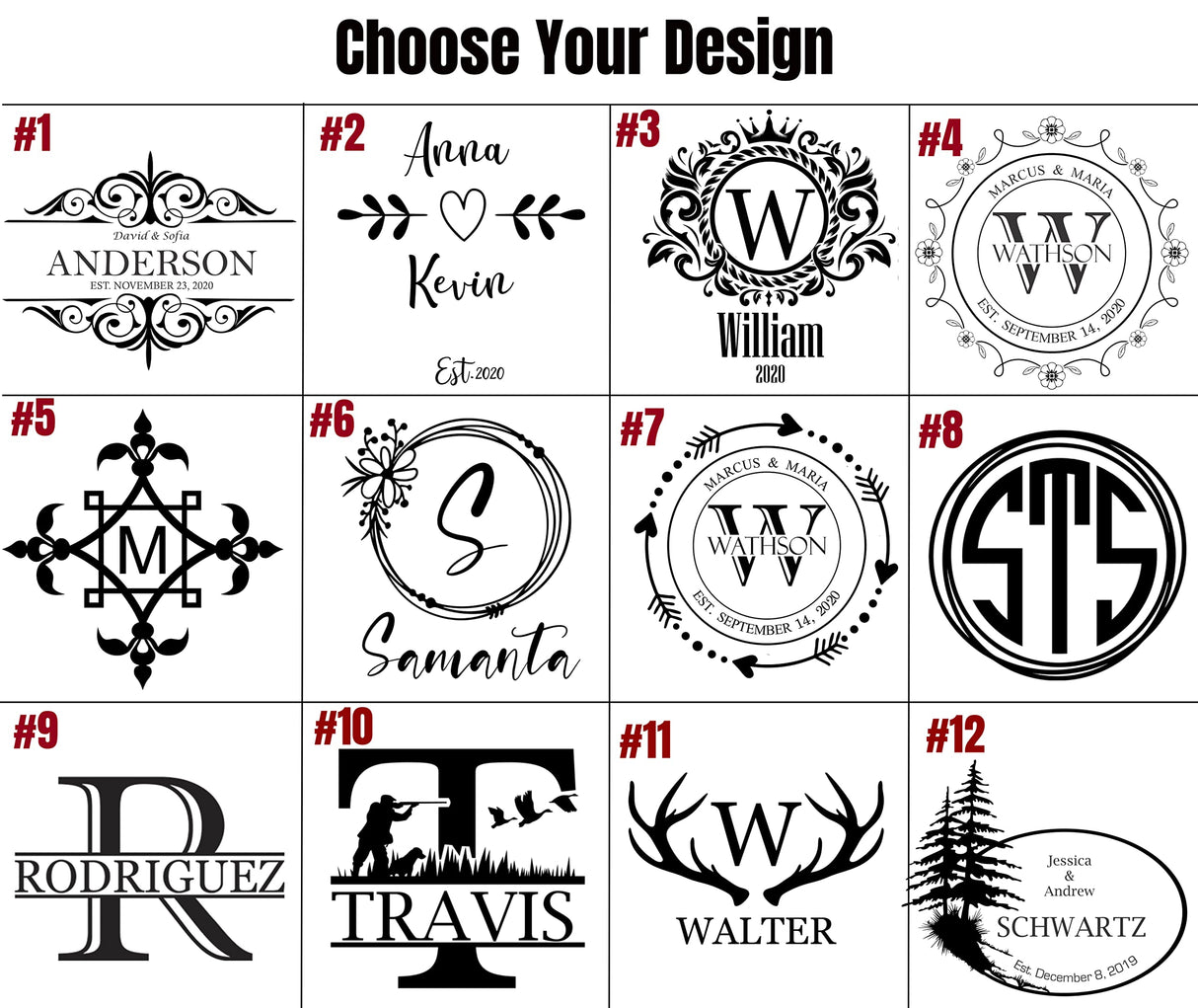 Customized Bamboo Square Coaster Set of 4 with Holder, Engraved Drink Custom Coasters – Wedding, Birthday, Anniversary, Dad, Mother, Corporate Gift JDS