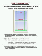 US Window And Floor 2" Faux Wood 35" W x 60" H, Inside Mount Cordless Blinds, 35 x 60, White (Fit a window 35.5" wide) US Window And Floor