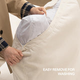 Vorthio 78.7" Cloud Couch Oversized Modular Sectional Sofa, Loveseat Modern Sofa True Relax Comfy, Wide & Deep Seat Couches with Metal Frame, Furniture Sets for Living Room, White Vorthio