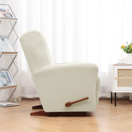 KEKUOU Recliner Chair Covers Lazy Boy Recliner Covers Stretch Couch Cover Slipcovers 1 Piece Furniture Protector with Elastic Bottom for Dog,Kids.(Recliner, Beige) KEKUOU