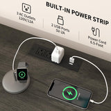 Yoobure TV Stand Dresser for Bedroom, 7 Fabric Drawers Entertainment Center, LED Dressers with Power Outlets, TV Stands for Living Room with Storage Shelf, TV Console Entertainment Stand up to 50" TV Yoobure