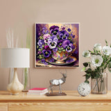 Flower Paint by Numbers Kit for Adults-Paint by Number for Adults Flowers, Floral Painting by Numbers Kit on Canvas for Gift Home Wall Decor(Flower,16x16 inch) HITO