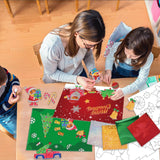 Vloso Christmas Fun Foil Art Kit for Kids,No Mess Art Creative Activity Travel Art and Crafts for Kids,Christmas Gifts Crafts for Girls&Boys Ages 4, 5, 6, 7, 8, 9(Christmas) Vloso