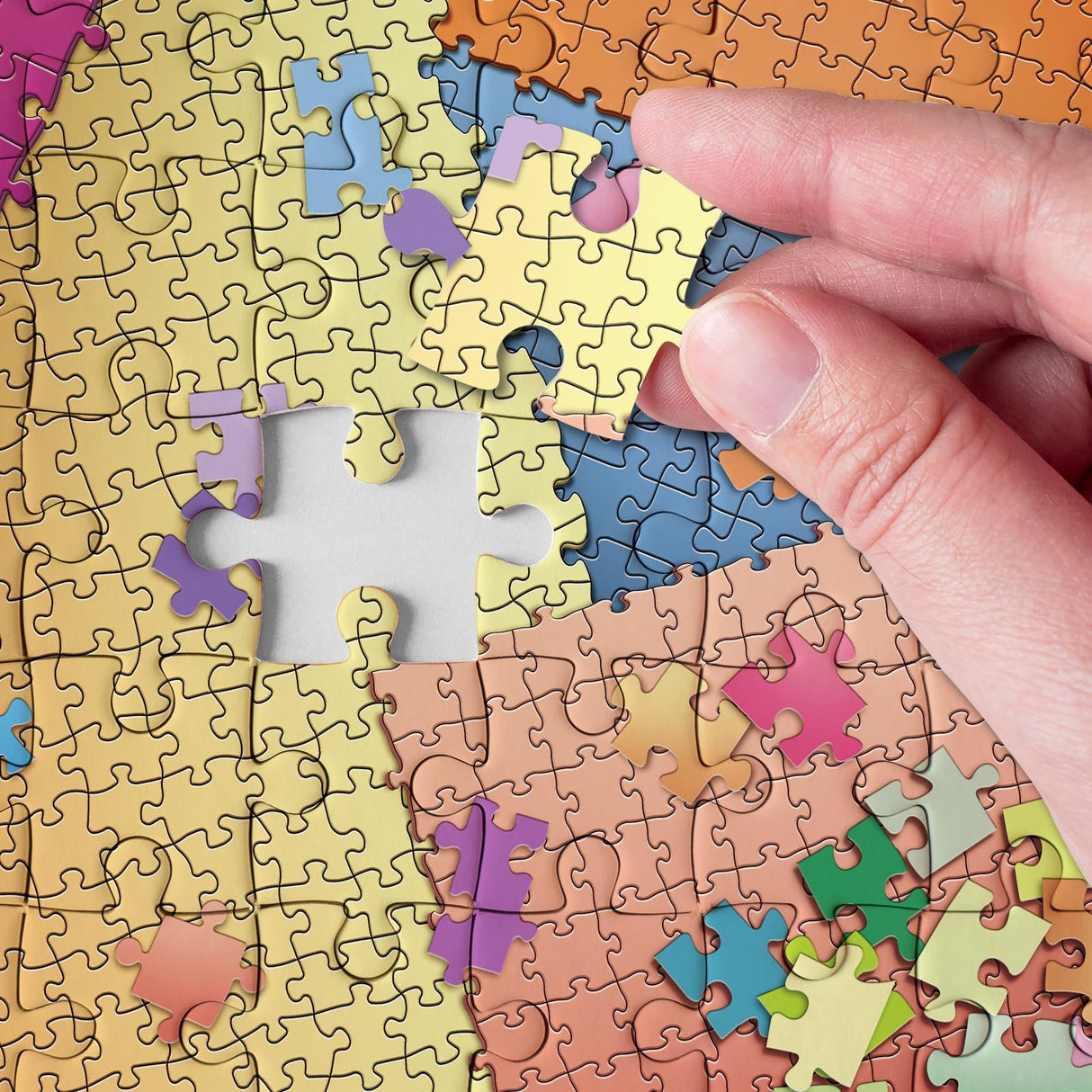 Difficult Puzzle 1000 Pieces, Impossible Colorful Jigsaw Puzzles for Adults, Challenging Puzzles for Adults Hard Puzzle Within The Puzzle BBOLDIN