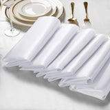 VACVELT 50 Pack White Satin Napkins 20x20 Inch Wedding Napkins Bulk, Decorative Elegant Dinner Napkins Square Table Napkins Decor, Silky Satin Cloth Napkins for Restaurant Banquet Graduation Party VACVELT