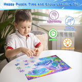 100 Piece Puzzles for Kids Ages 4-6 6-8 Unicorn Rainbow Jigsaw Puzzles Kids Puzzles Ages 5-8 100 Piece Puzzle for Adults Kids Learning Educational Toys Gifts for Girls Boys Sopu